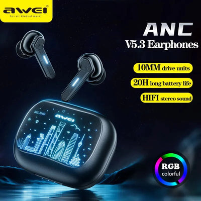 Auriculares Inalámbricos AWEI T53ANC con Cancelación Activa de Ruido - Image 25