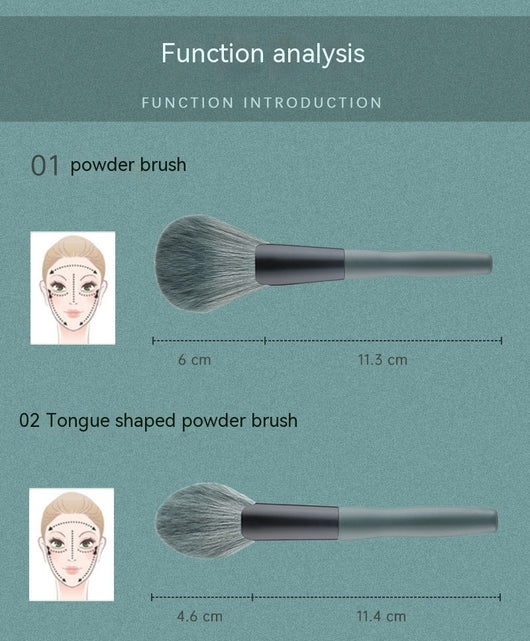 Set de 14 Brochas de Maquillaje Profesional Plátano - Image 9