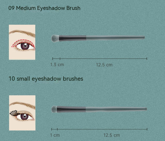 Set de 14 Brochas de Maquillaje Profesional Plátano - Image 14