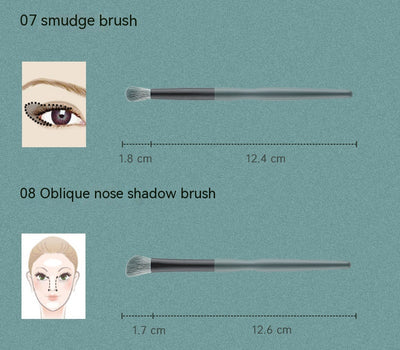 Set de 14 Brochas de Maquillaje Profesional Plátano - Image 15