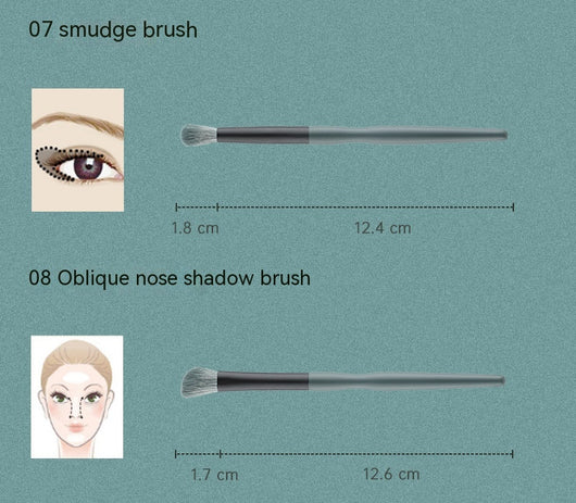 Set de 14 Brochas de Maquillaje Profesional Plátano - Image 15