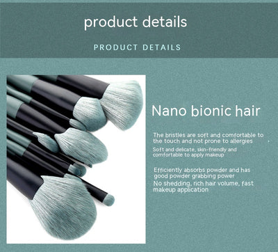 Set de 14 Brochas de Maquillaje Profesional Plátano - Image 16