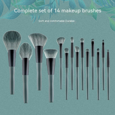 Set de 14 Brochas de Maquillaje Profesional Plátano - Image 19