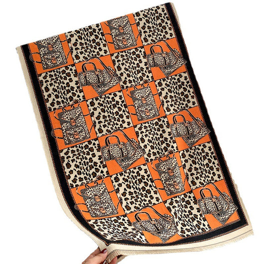 Bufanda Estampado Leopardo Jacquard para Mujer - Image 17