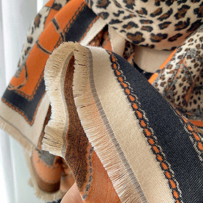 Bufanda Estampado Leopardo Jacquard para Mujer - Image 18