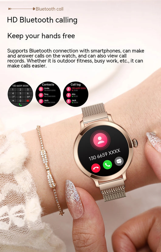 Reloj Inteligente AMOLED con Monitor de Presión Arterial y Llamadas Bluetooth - Image 14