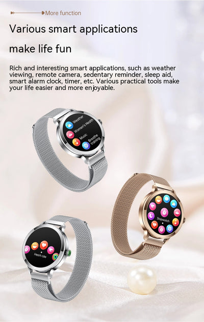 Reloj Inteligente AMOLED con Monitor de Presión Arterial y Llamadas Bluetooth - Image 22