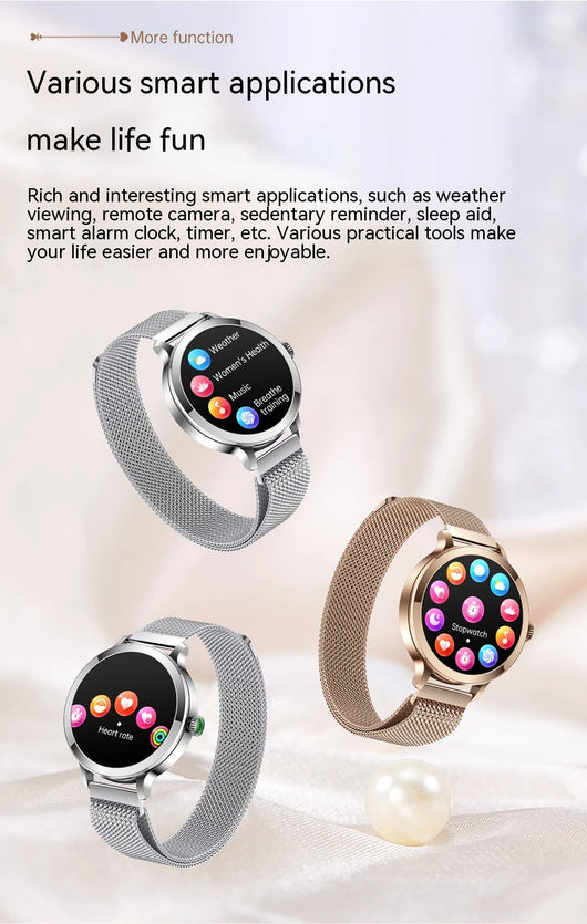Reloj Inteligente AMOLED con Monitor de Presión Arterial y Llamadas Bluetooth - Image 22