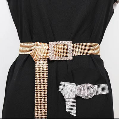 Cinturón de Moda para Mujer con Diamantes y Strass Brillante - Image 13