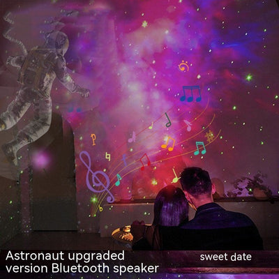 Lámpara Proyectora Astronauta con Luz Giratoria, Música y Cielo Estrellado - Image 8