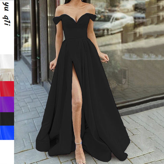 Vestido Escotado sin Espalda con Abertura Lateral - Diseño Multicolor Fluido - Image 13