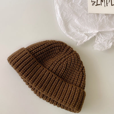 Gorro Infantil de Lana Tejida Otoño Invierno - Diseño Cáscara de Melón - Image 17