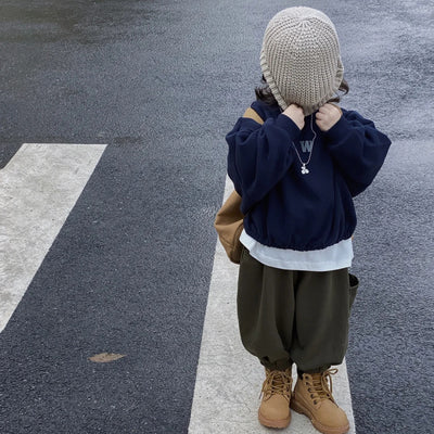 Gorro Infantil de Lana Tejida Otoño Invierno - Diseño Cáscara de Melón - Image 18