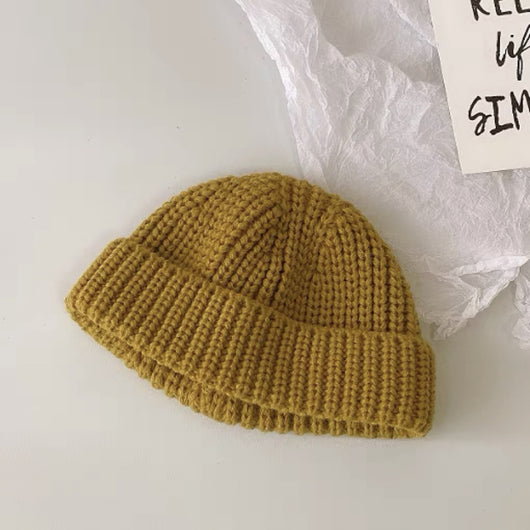 Gorro Infantil de Lana Tejida Otoño Invierno - Diseño Cáscara de Melón - Image 24