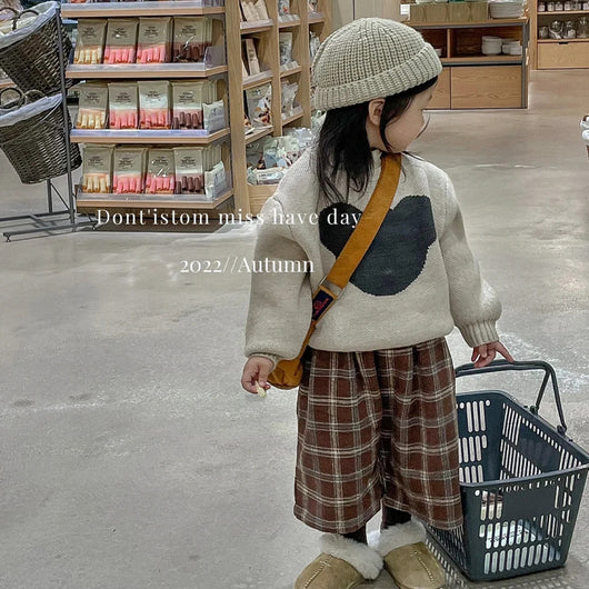 Gorro Infantil de Lana Tejida Otoño Invierno - Diseño Cáscara de Melón - Image 32