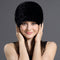 Gorro de Piel de Visón para Mujer - Calidez Elegante en Otoño e Invierno