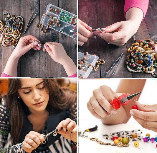 Set para Hacer Aretes DIY de Piel Sintética Doble Cara - Image 2