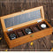 Caja Organizadora de Relojes en Madera Natural
