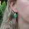 Mint Verde Crystal Long Earrings For Women Elegant And Fashion-Forward Picture Color