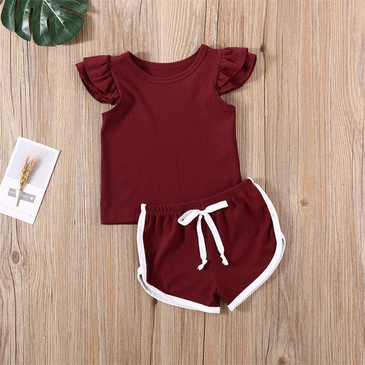 Conjunto Deportivo Dos Piezas: Playera y Shorts con Mangas Voladoras - Image 20
