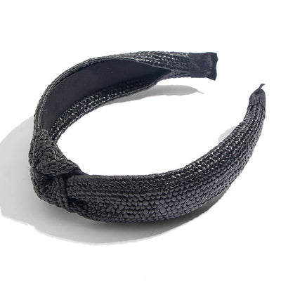 Diadema de Rafia Tejida a Mano - Natural y Elegante - Image 18
