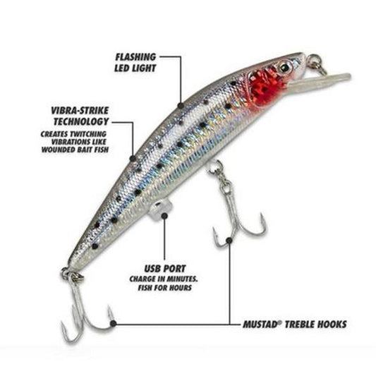 Señuelo de Pesca Eléctrico Recargable con Movimiento Realista