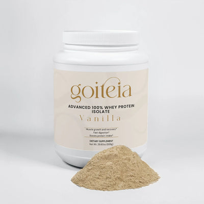 Goiteia Advanced 100% Whey Protein Isolate (Vanilla) 28.40 oz./805g - Tekeno