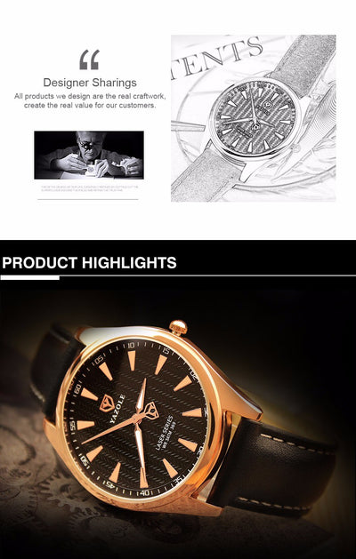 Reloj de Cuarzo Luminoso Resistente al Agua para Hombre - Image 3