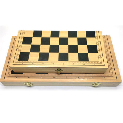 Juego de Ajedrez Plegable de Madera con Piezas Magnéticas - Image 5