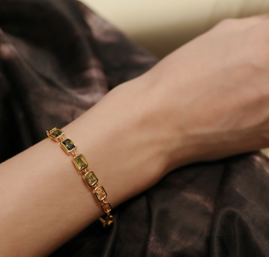 Pulsera Vintage con Gemas Degradadas para Mujer - Image 3