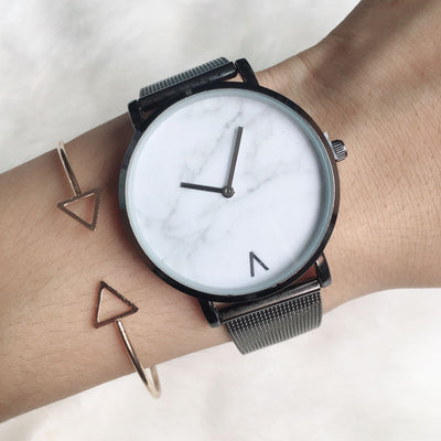 Reloj de cuarzo con pulsera de malla metálica - Image 6