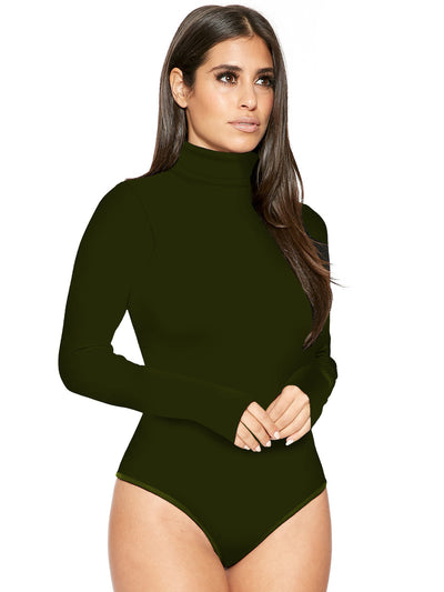 Jumpsuit Invierno Mujer 12 Colores Cuello Alto Manga Larga Ajustado - Image 11