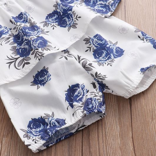 Conjunto Infantil Flores - Top y Shorts - Image 3