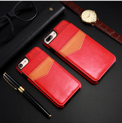Funda Cartera de Cuero Retro Compatible con iPhone 8, 7, 6S, 6 Plus con Ranuras para Tarjetas - Image 6