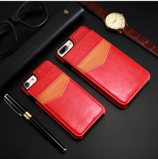 Funda Cartera de Cuero Retro Compatible con iPhone 8, 7, 6S, 6 Plus con Ranuras para Tarjetas - Image 6