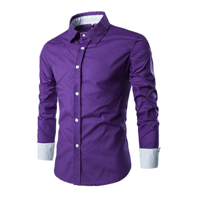 Camisa Casual de Cuadros para Hombre Manga Larga - Image 13
