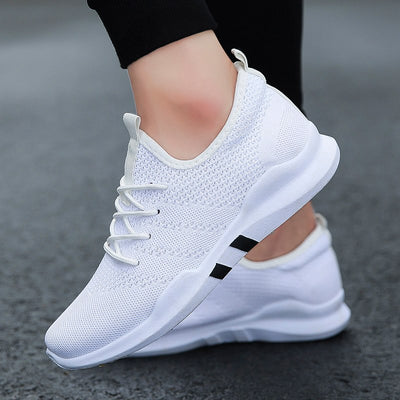 Zapatillas Deportivas Tejidas Coreanas Transpirables para Hombre - Image 6