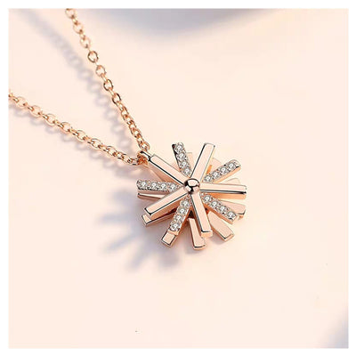 Collar Giratorio Smart Girasol Cadena Clavícula - Image 3