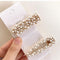 Juego de Clips para Cabello con Perlas y Estrellas Geométricas