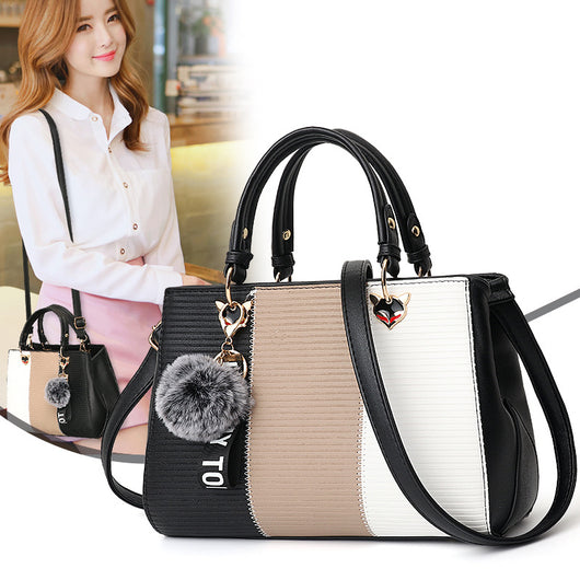 Bolsa Mensajero de Rayas Contraste Estilo Coreano - Image 2