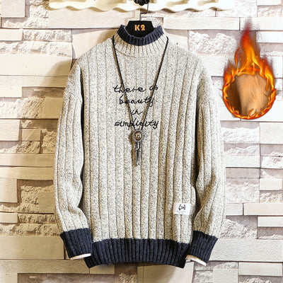 Suéter con Cuello Alzado y Bordados Decorativos - Image 10