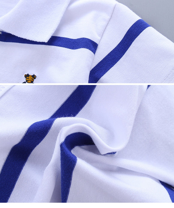 Polo Manga Corta Estilo Universitario para Niños