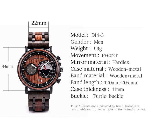 Reloj de Madera con Grabado Láser para Hombre - Image 8