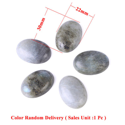 Cabujón de Labradorita Gema para Anillo con Base Plana - Image 12