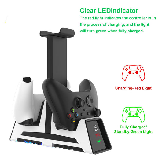 Base Multifuncional PS5/PS4 con Cargador Doble para Controles - Image 4