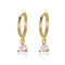 Aretes Minimalistas de Diamante Geométrico