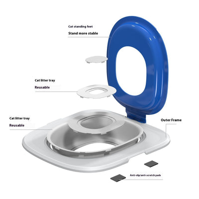 Entrenador de Baño para Gatos - Asiento Adaptador Higiénico Nueva Generación - Image 3