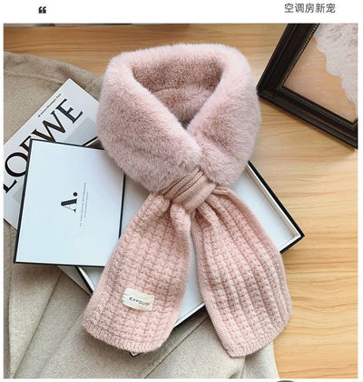Bufanda de Terciopelo para Mujer con Cuello de Pelaje Grueso y Calidez Premium - Image 16