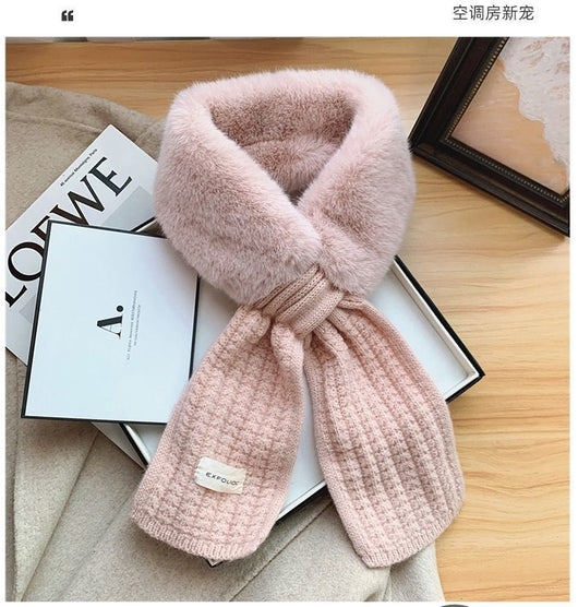 Bufanda de Terciopelo para Mujer con Cuello de Pelaje Grueso y Calidez Premium - Image 16