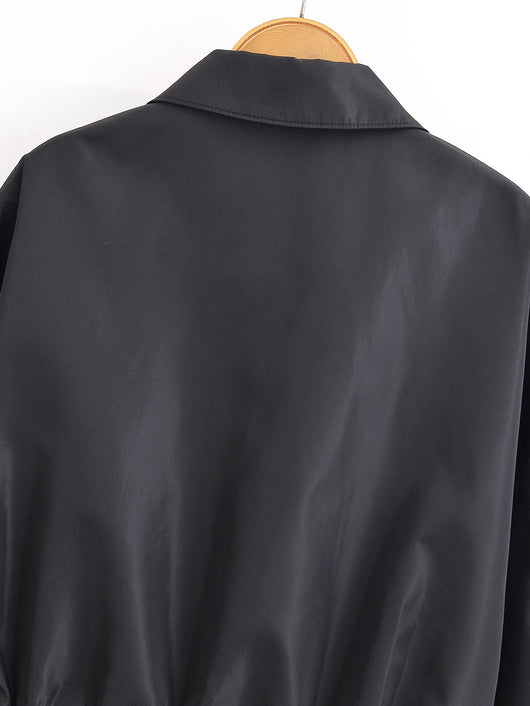 Chaqueta Minimalista Otoñal con Cuello Solapa y Falda Integrada - Image 22